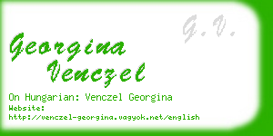 georgina venczel business card